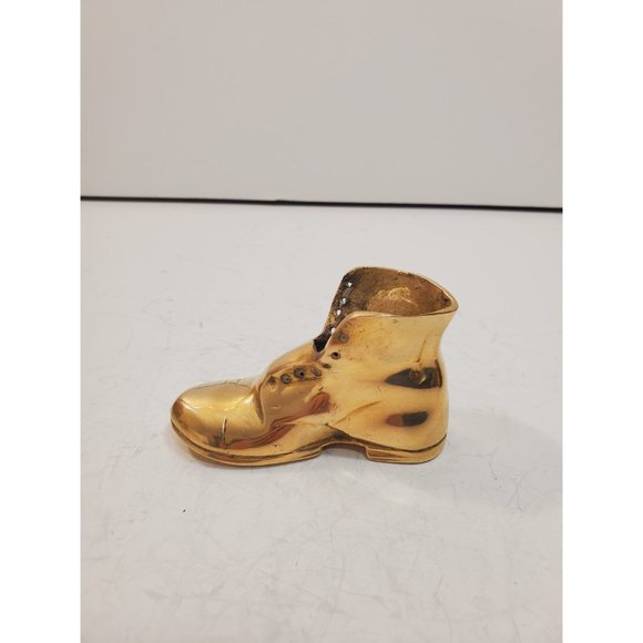 Heel Boot design sculpture / vase / / statue || heavy solid brass boot / solid - Picture 5 of 10